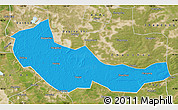 Political Map of Zhaoyuan, satellite outside