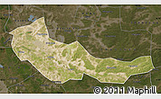 Satellite Map of Zhaoyuan, darken