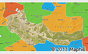 Satellite Map of Zhaoyuan, political outside