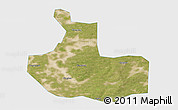 Satellite 3D Map of Zhaozhou, single color outside