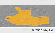 Political Panoramic Map of Zhaozhou, desaturated