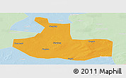 Political Panoramic Map of Zhaozhou, lighten