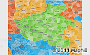 Political Shades 3D Map of Henan