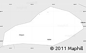 Silver Style Simple Map of Anyang Shi