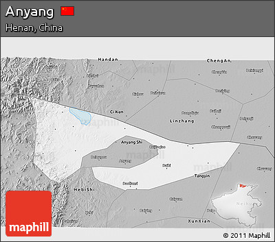 Gray 3D Map of Anyang