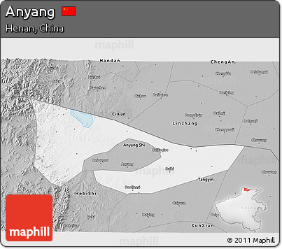 Gray 3D Map of Anyang