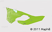 Physical 3D Map of Anyang, cropped outside