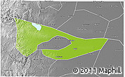 Physical 3D Map of Anyang, desaturated