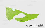 Physical 3D Map of Anyang, single color outside
