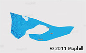 Political 3D Map of Anyang, cropped outside