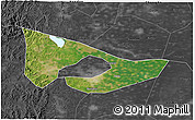 Satellite 3D Map of Anyang, darken, desaturated