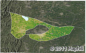 Satellite 3D Map of Anyang, darken, semi-desaturated