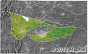 Satellite 3D Map of Anyang, desaturated