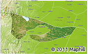 Satellite 3D Map of Anyang, physical outside