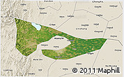 Satellite 3D Map of Anyang, shaded relief outside