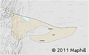 Shaded Relief 3D Map of Anyang, lighten, desaturated