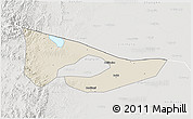 Shaded Relief 3D Map of Anyang, lighten, semi-desaturated