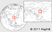 Blank Location Map of Anyang, within the entire country