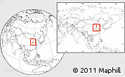 Blank Location Map of Anyang, highlighted parent region, within the entire country