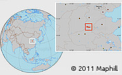 Gray Location Map of Anyang