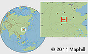 Savanna Style Location Map of Anyang