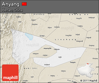 Classic Style Map of Anyang