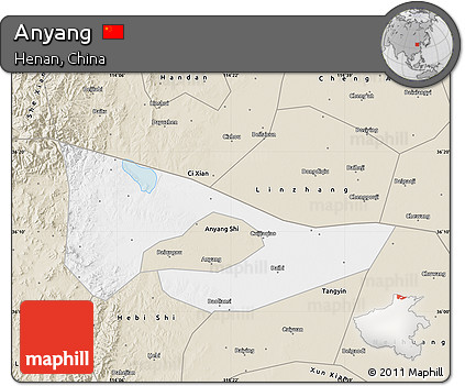 Classic Style Map of Anyang