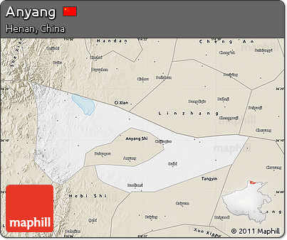 Classic Style Map of Anyang