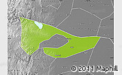 Physical Map of Anyang, desaturated