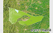 Physical Map of Anyang, satellite outside