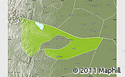 Physical Map of Anyang, semi-desaturated