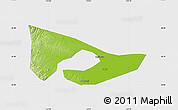 Physical Map of Anyang, single color outside