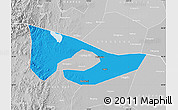 Political Map of Anyang, lighten, desaturated