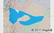 Political Map of Anyang, lighten, semi-desaturated