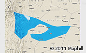 Political Map of Anyang, shaded relief outside