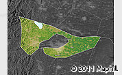 Satellite Map of Anyang, darken, desaturated