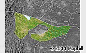 Satellite Map of Anyang, desaturated