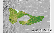 Satellite Map of Anyang, lighten, desaturated