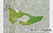 Satellite Map of Anyang, lighten, semi-desaturated