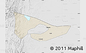 Shaded Relief Map of Anyang, lighten, desaturated