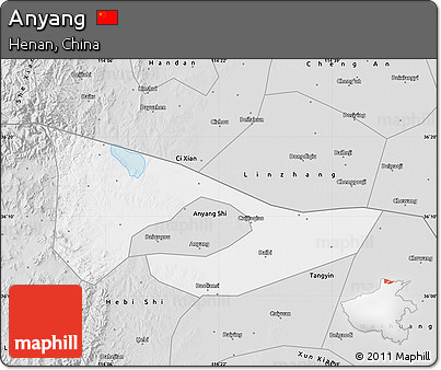 Silver Style Map of Anyang
