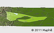 Physical Panoramic Map of Anyang, darken