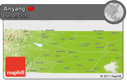 Physical Panoramic Map of Anyang