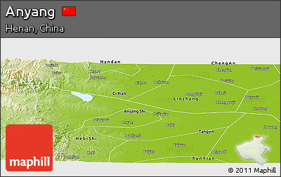 Physical Panoramic Map of Anyang