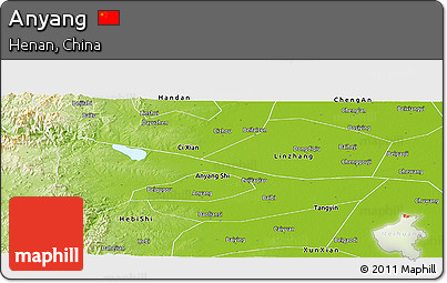 Physical Panoramic Map of Anyang