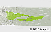 Physical Panoramic Map of Anyang, lighten, semi-desaturated