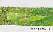 Physical Panoramic Map of Anyang, satellite outside