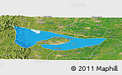 Political Panoramic Map of Anyang, satellite outside