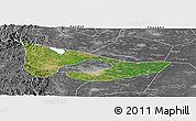 Satellite Panoramic Map of Anyang, desaturated