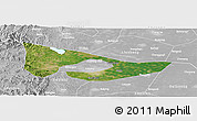 Satellite Panoramic Map of Anyang, lighten, desaturated